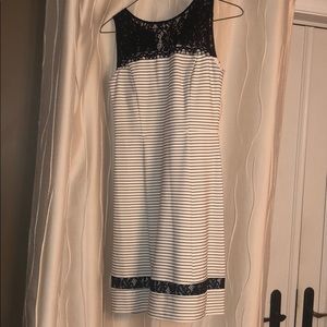 Cute white and black lace dress